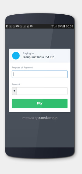 Blaupunkt India Payment Gateway