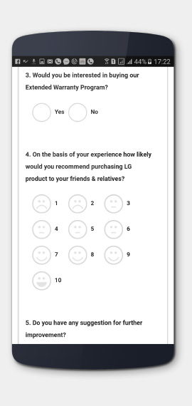 LG India Feedback Survey Form 03