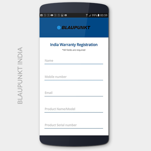 Blaupunkt Warranty Activation App