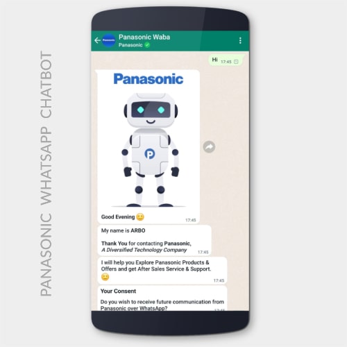 Panasonic Customer Support Whatsapp Chatbot
